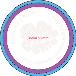 Base para botones de 58 mm