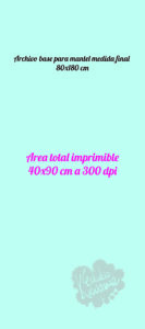 Base mantel 80x180cm