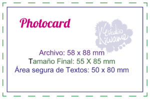 Archivo Base Photocard 55x85mm
